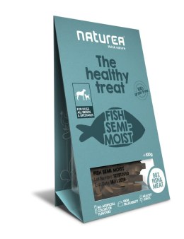 Naturea Ryba - Bezzbożowe zdrowe, półwilgotne przysmaki dla psów (100g)