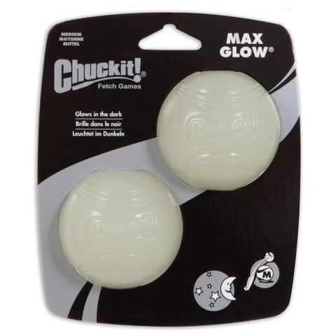 Chuckit! MAX GLOW M (2pac) - 2 szt piłka świecąca w ciemności