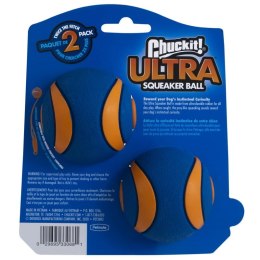 Chuckit! Ultra Squeaker Ball M (2pac) - piszczące piłki 6,5 cm