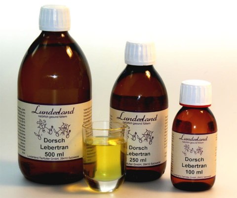 Lunderland - Olej z wątroby dorsza - tran dla psów i kotów 250 ml