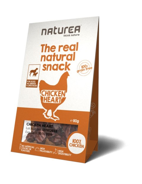 Naturea Kurze serca - Bezzbożowe naturalne przysmaki dla psów (80g)