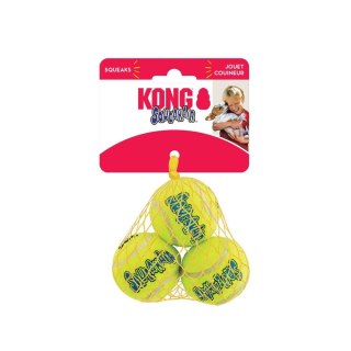 KONG Squeakair Air dog ball S - 3pak - tenisowe piłki, piszczące