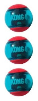 Kong Squeezz Action (3 pak) S - 5 cm - piszcząca piłka