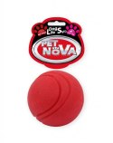 Pet Nova piłka gumowa, twarda o aromacie wołowiny 5 cm