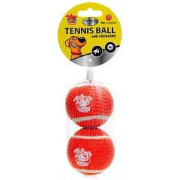 Pet Supplies Tennis Ball S - piłka tenisowa z piszczałką 2pack - 5 cm