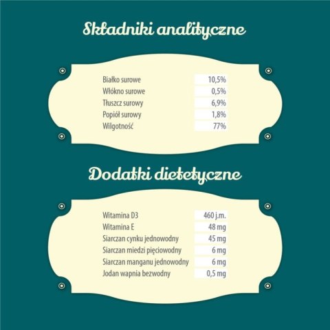 FOLK Pomorskie danie z ryb (z dodatkiem indyka) - karma mokra 400g