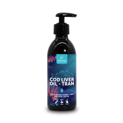 POKUSA Cod liver oil - olej z wątroby dorsza - tran 500 ml