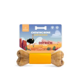 POKUSA - kość do żucia Ostrich 12 cm (55g), z dodatkiem strusia i penisów wołowych