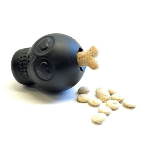 Soda Pup USA-K9 Skull Reward Toy Large Black - piłka do aportowania (14-30kg)